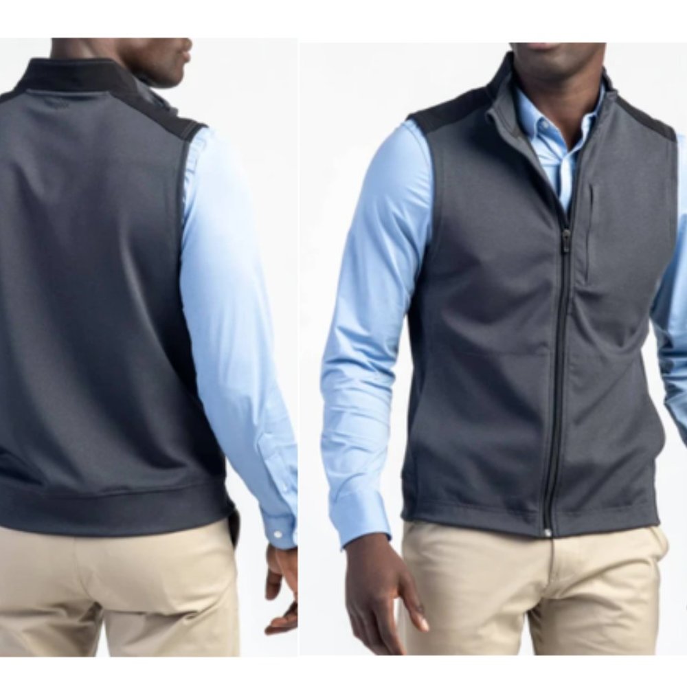 Rhone Hitch Vest Black Heather Gray Men's Small - Moderate Use RARE SOLD OUT